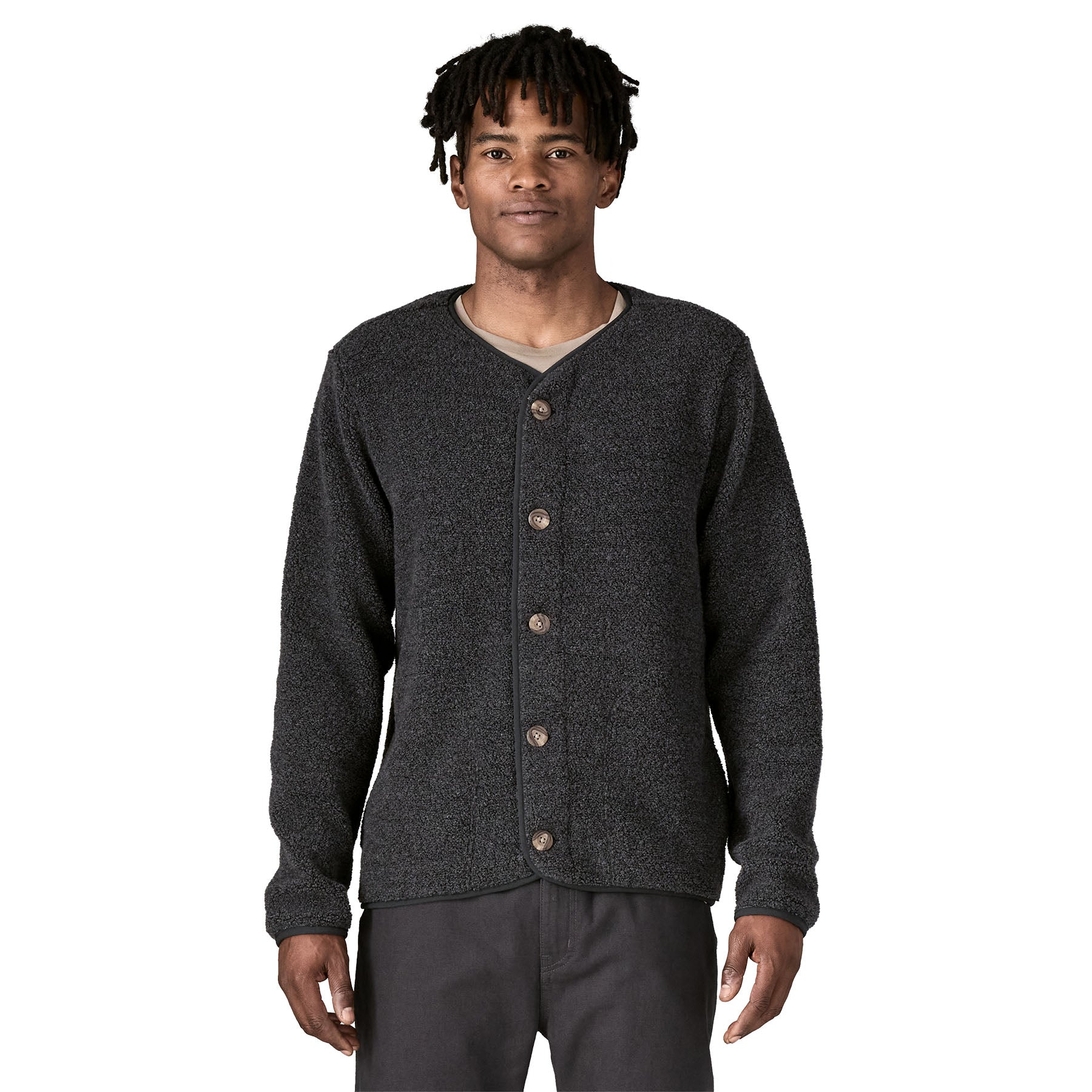 Men's Reclaimed Fleece Cardigan - Image 2