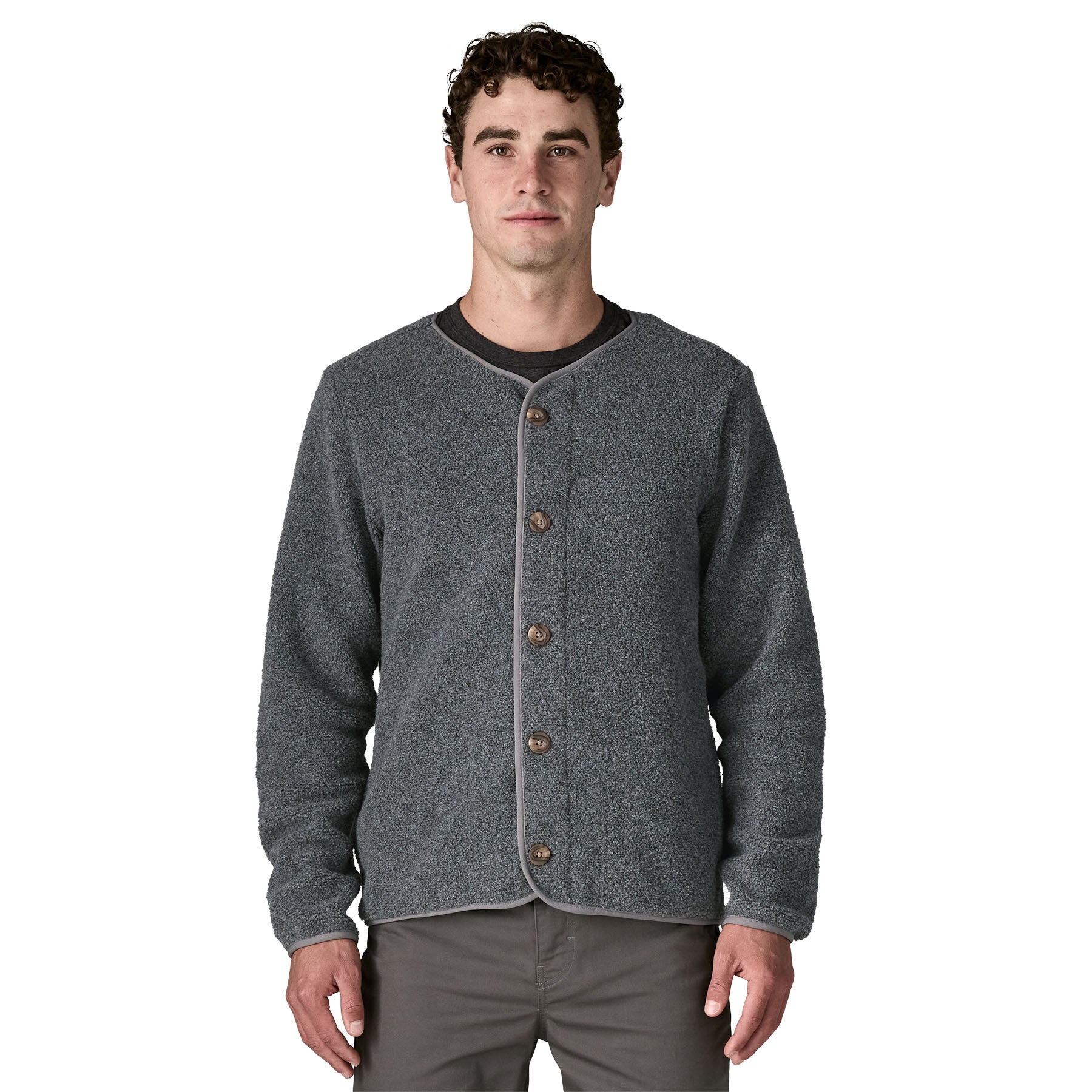 Men's Reclaimed Fleece Cardigan - Image 2