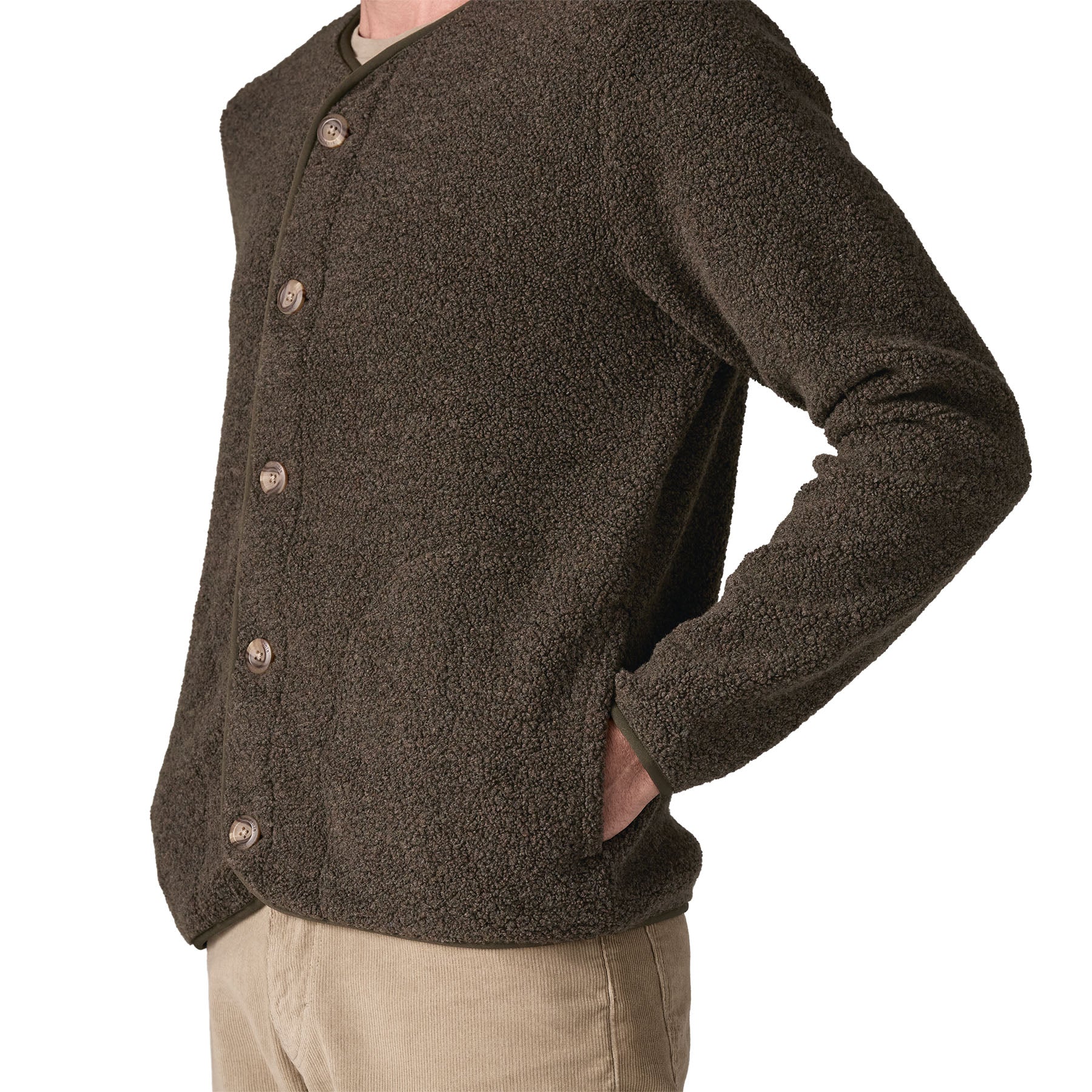 Men's Reclaimed Fleece Cardigan - Image 5
