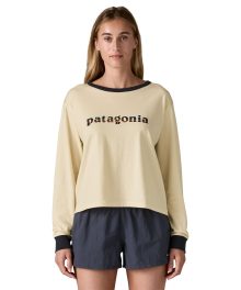 Alternative view of Women's Long-Sleeved '73 Text Logo Easy-Cut Organic Shirt