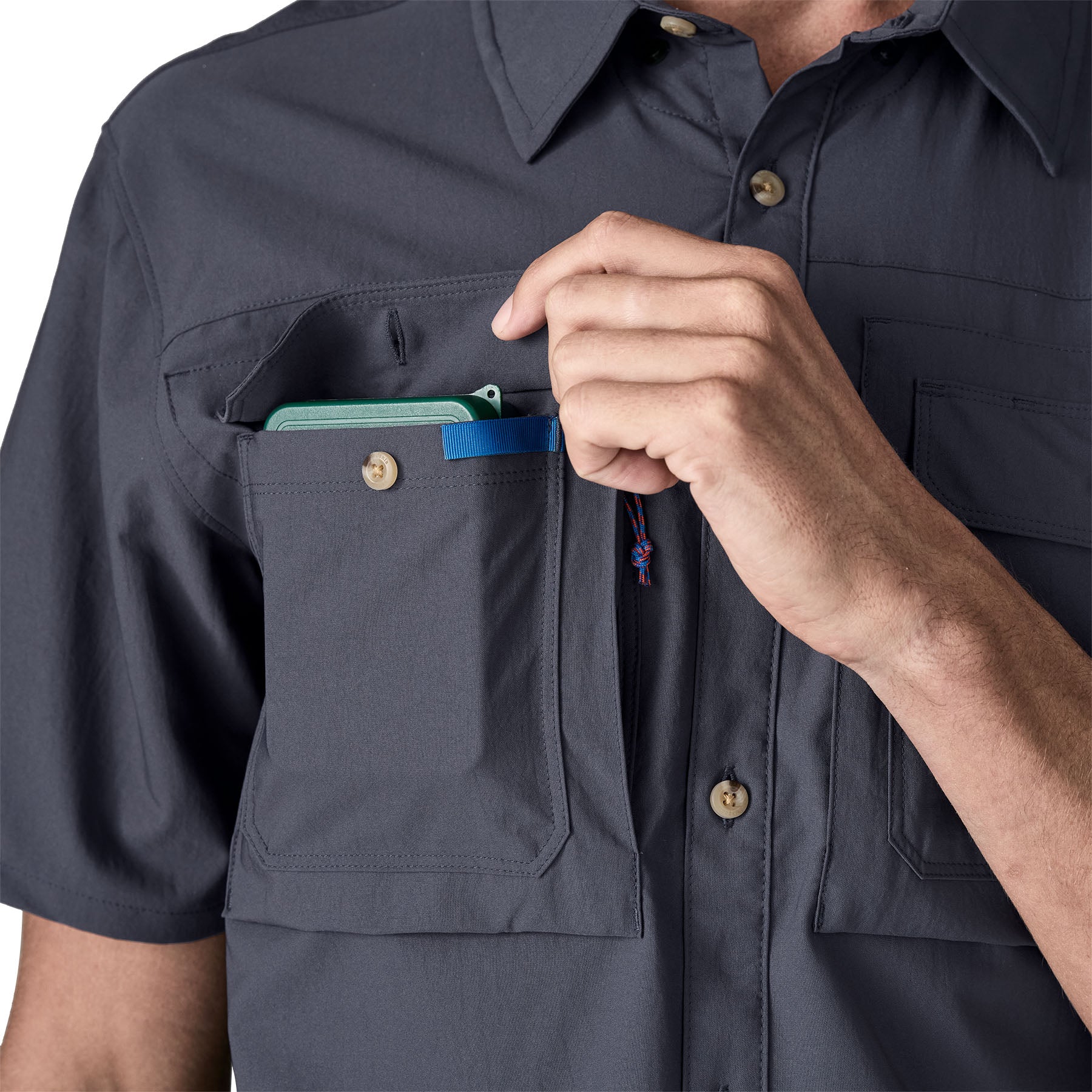 Men's Short-Sleeved Self-Guided Sun Shirt - Image 7