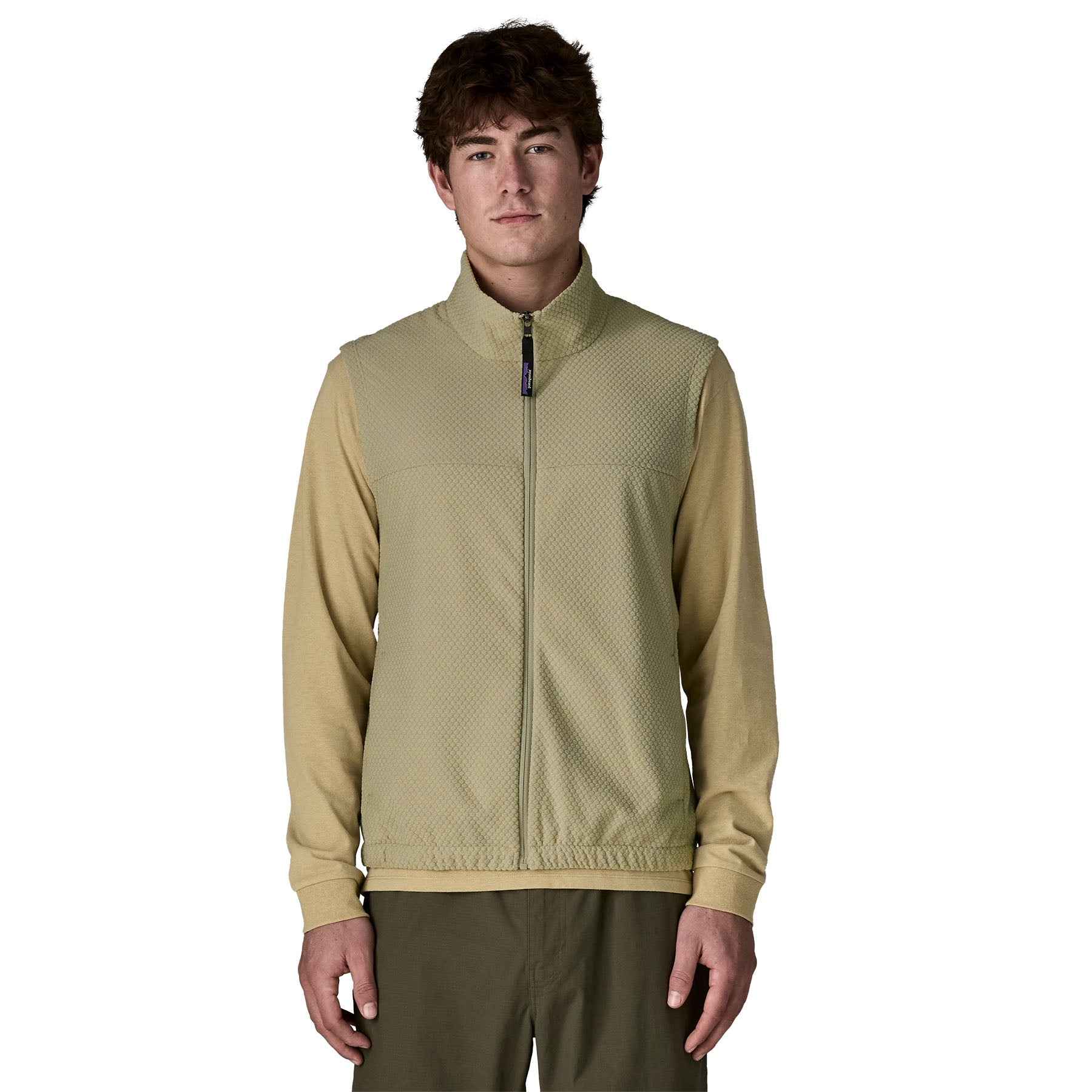 Men's Textured Fleece Vest - Image 2